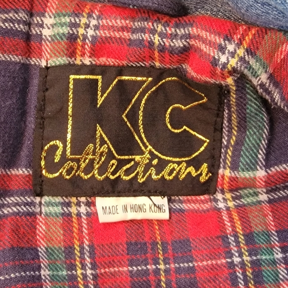 KC Collection denim and Leather Fringe Jacket - Size M - Picture 4 of 5